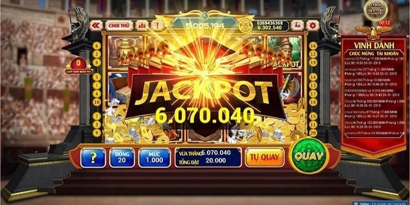 Game nổ hũ sấm thiên hạ có tỷ lệ jackpot khủng